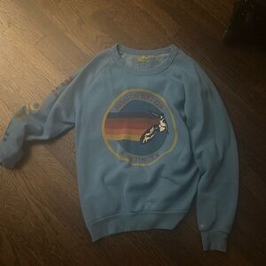 Blue medium aviator nation crew neck